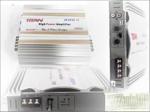 Titan TAX-101 - Titan 2 csatornás hidalható erősítő max.200W